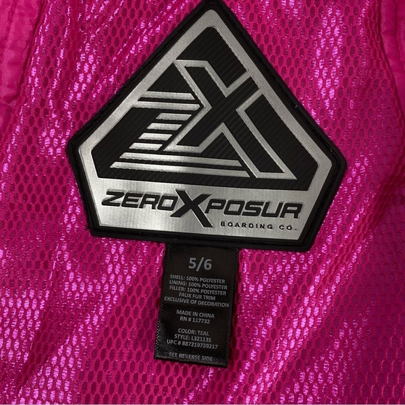 ZeroXposur Girls Snow Winter Jacket with Hoodie Size 5/6 - Picture 8 of 11